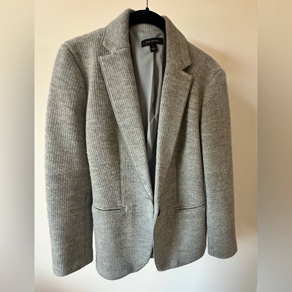 Ann Taylor Gray Blazer